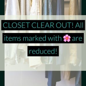 Closet clear out!